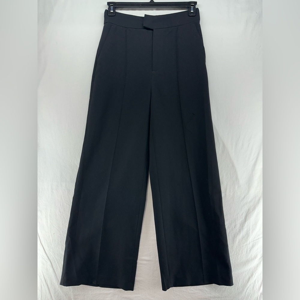 MOTF Wide Leg‎ Front Seam Black Dress Pants Womens Size M